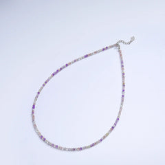 Buy Amethyst 2MM Silver 925 Necklace for Female