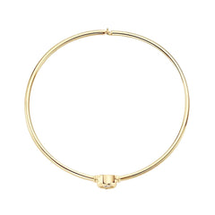 Moissanite Diamond Solitaire Bangle Bracelet for Aries