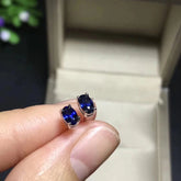 Classic Oval Sapphire Stud Earrings
