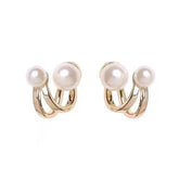 Irregular Design Pearl Stud Earrings
