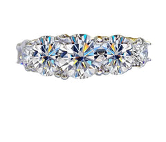 5 Stone Diamond Sparkling Wedding Ring for Women