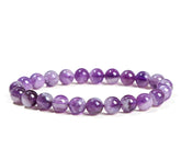 Trendy Natural Amethyst Bead Bracelets - Yoga Healing Wrist Gift