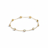 925 Sterling Silver Temperament Imitation Opal Bracelets for Women Birthday Party Gift Fine Jewelry