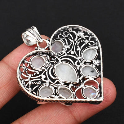 Genuine Moonstone Pendant Women Jewelry gift