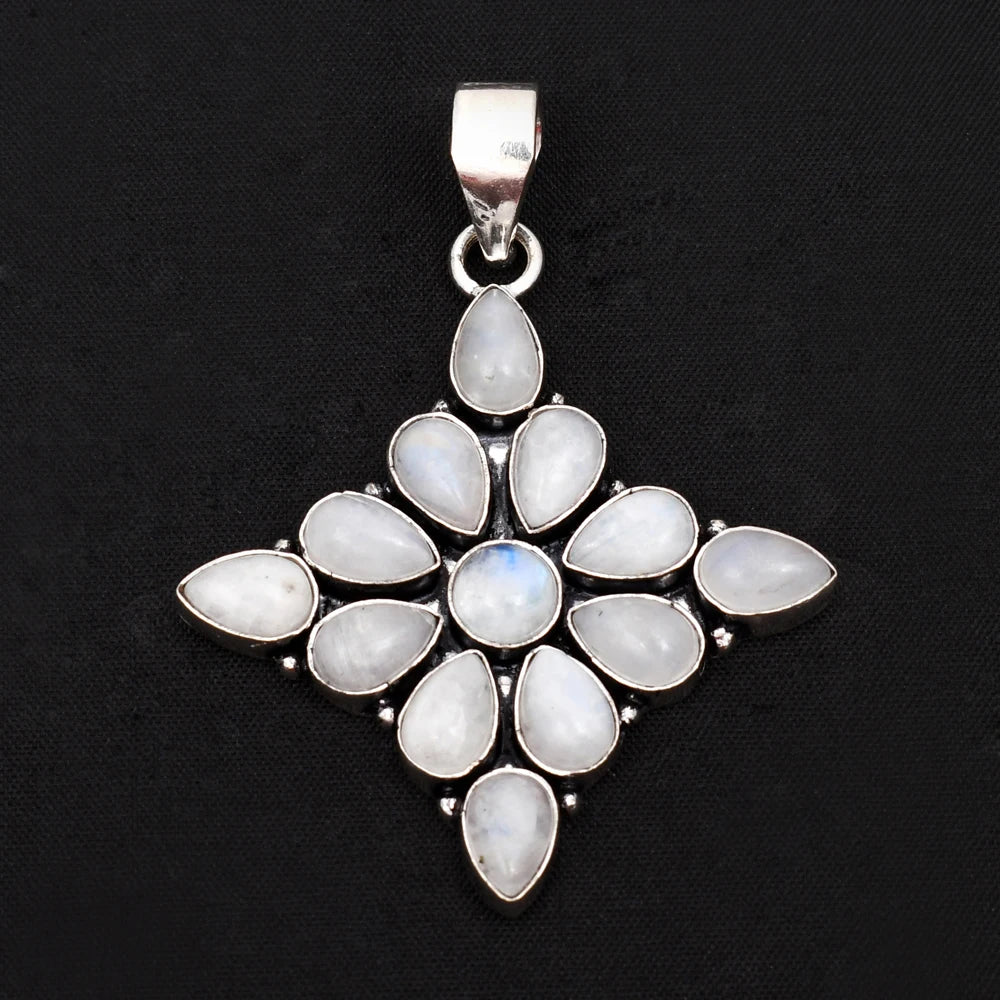Genuine Moonstone Pendant Women Jewelry gift