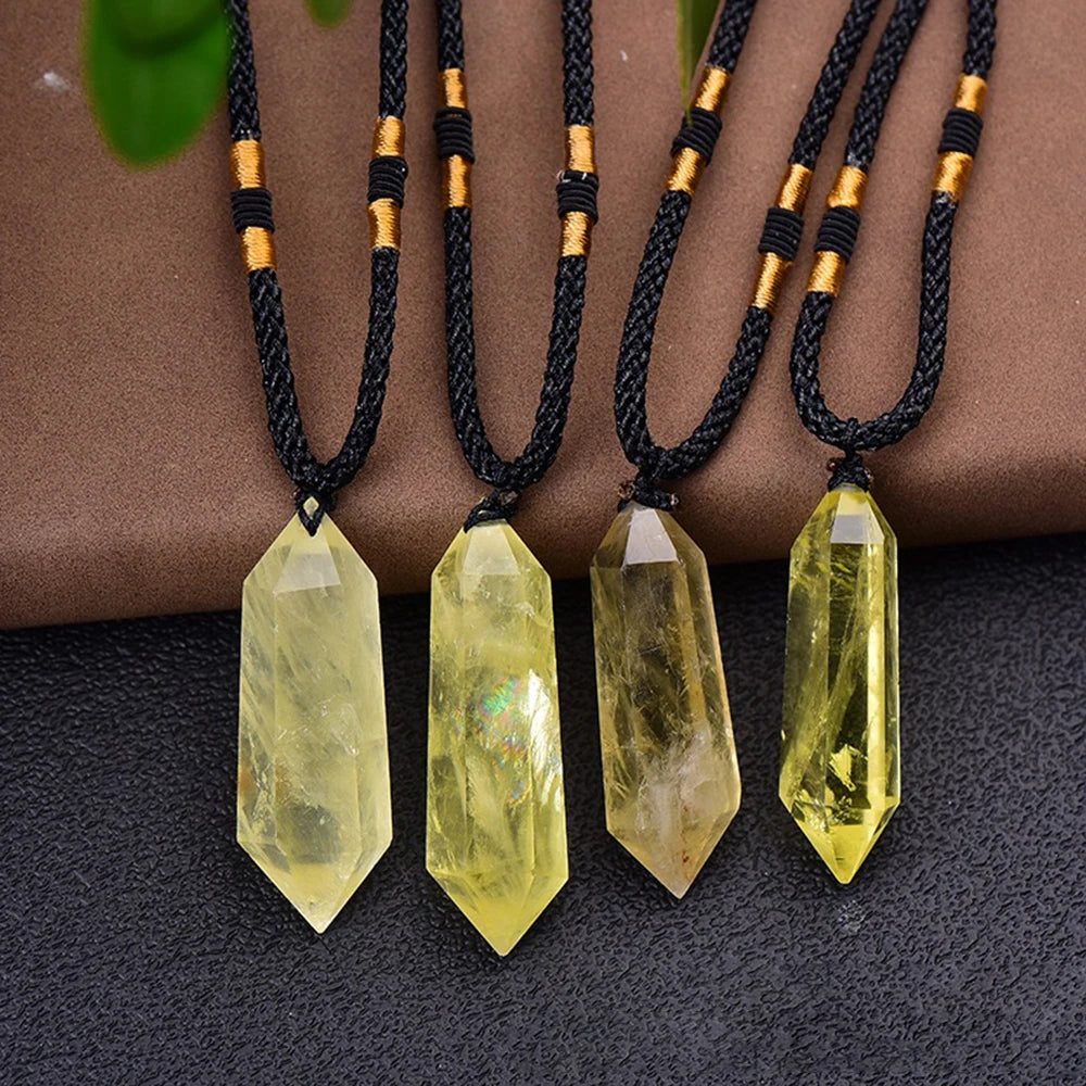 Natural Citrine Crystal necklace
