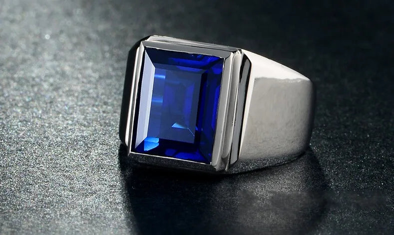 Sapphire Men's Ring