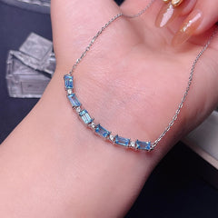 New natural Topaz necklaces with beautiful color and fashionable women's 925 Sterling Silver