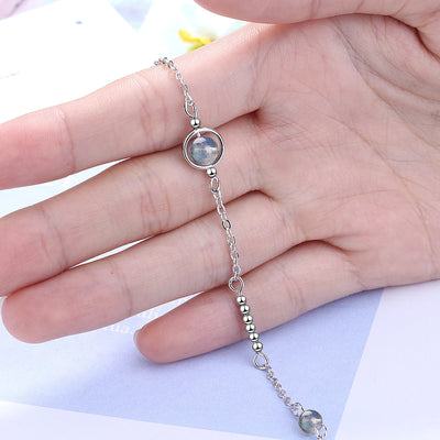 Handmade Moonstone Charm Bracelet