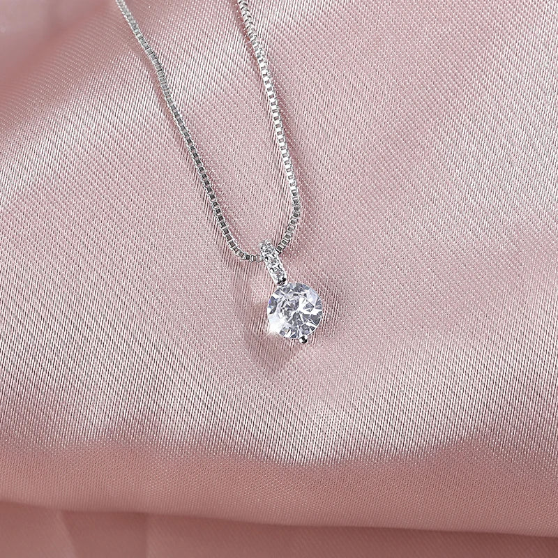 925 Sterling Silver Water Drop Necklace