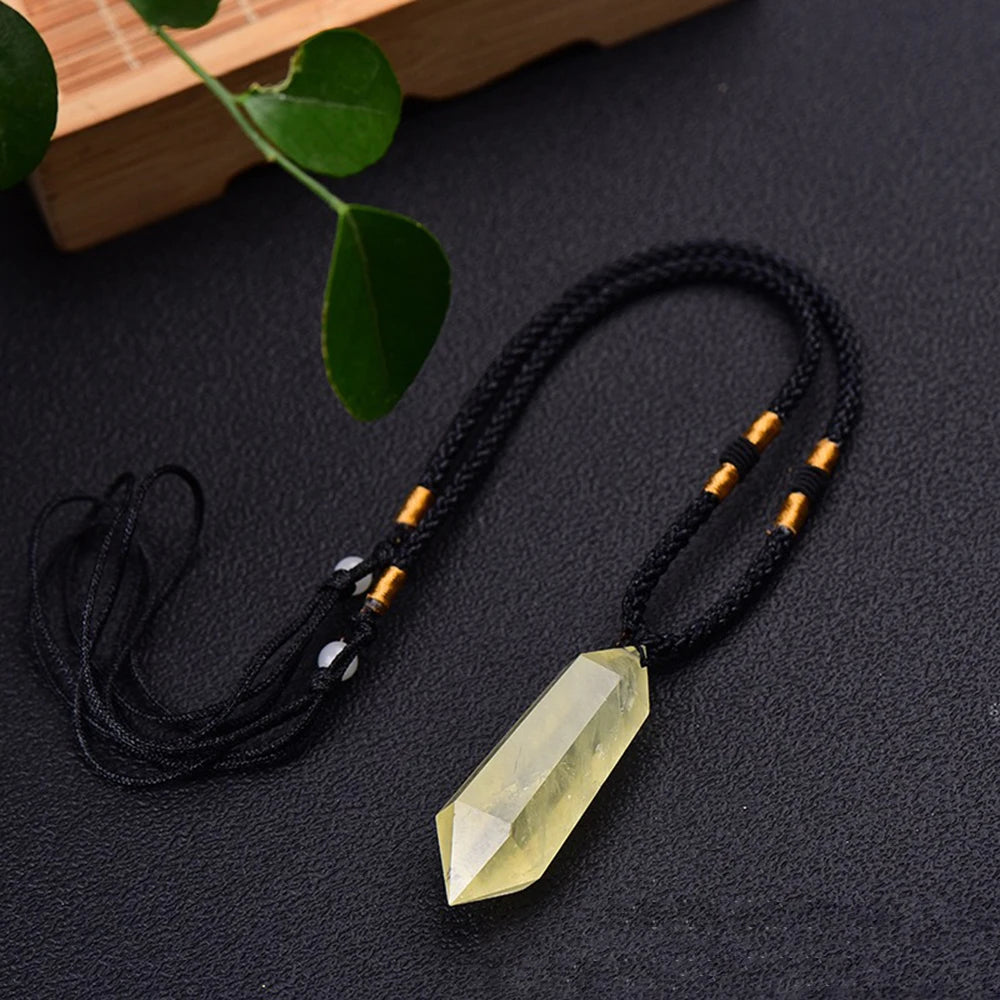 Natural Citrine Crystal necklace