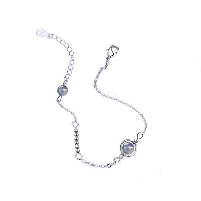 Handmade Moonstone Charm Bracelet