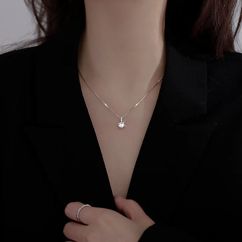 925 Sterling Silver Water Drop Necklace
