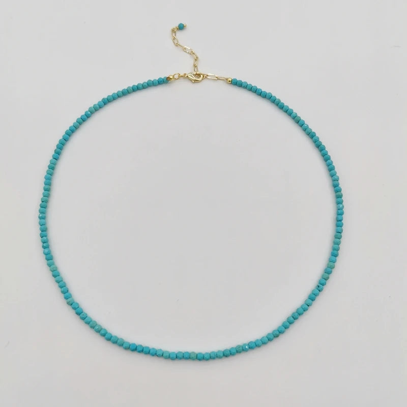 14K Gold Filled Turquoise Choker