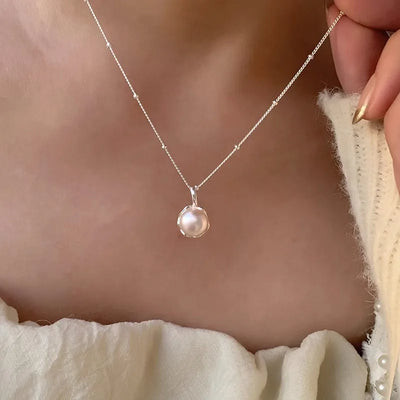 VENTFILLE 925 Sterling Silver Green Crystal Necklace for Women Girl Temperament Banquet Water Drop Jewelry Gift Dropshipping