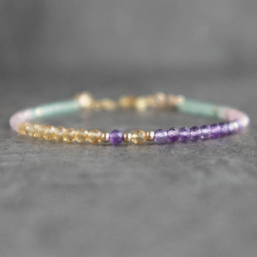 Crystal Beaded Strand Bracelet