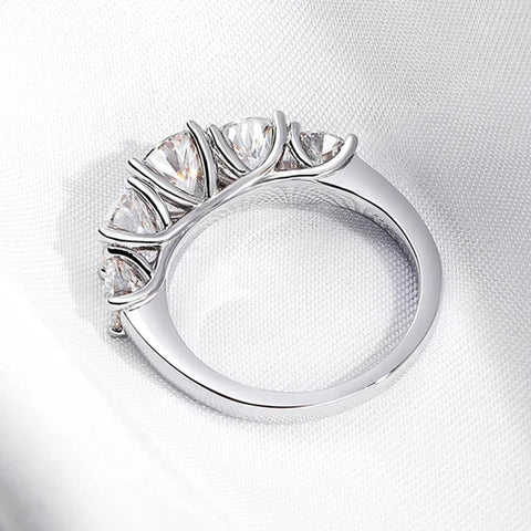 18k Plated Moissanite Wedding Ring