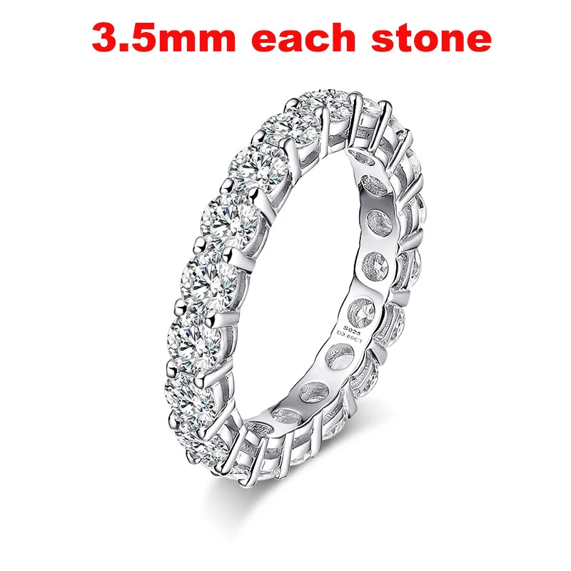 Moissanite Ring for Women Sparkling Wedding