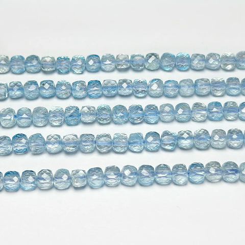 Wholesale Natural Blue Topaz Faceted Beads