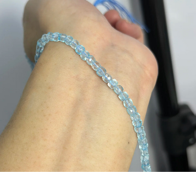 Wholesale Natural Blue Topaz Faceted Beads