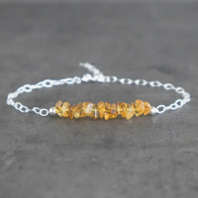 Raw Citrine Abundance Bracelet