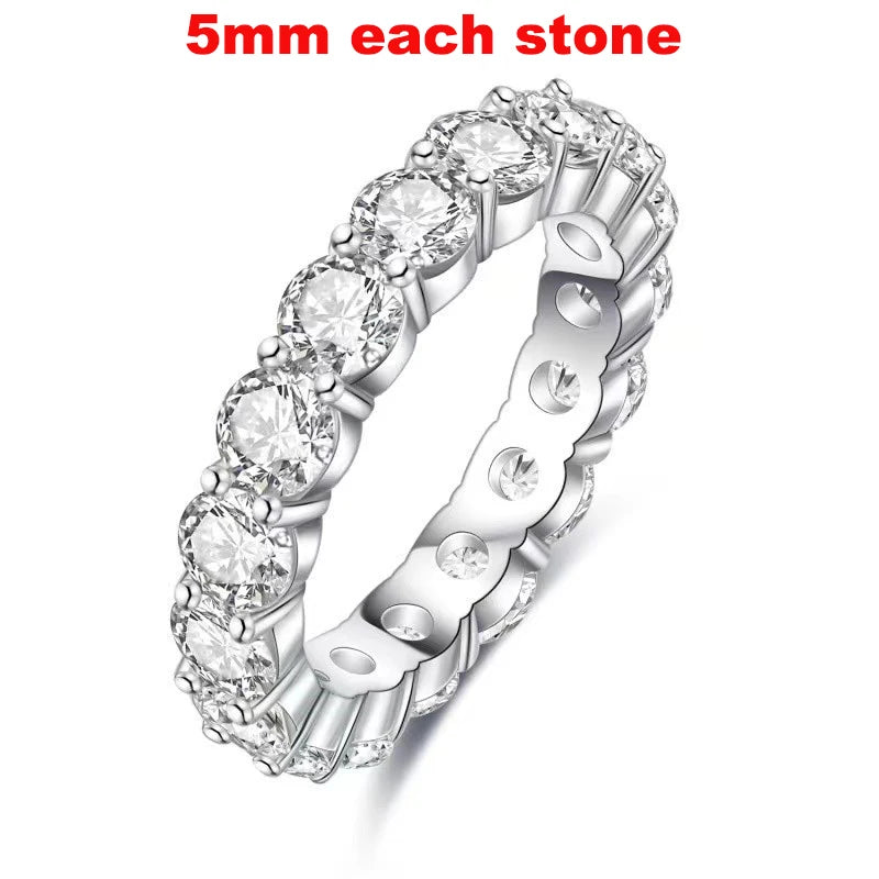 Moissanite Ring for Women Sparkling Wedding