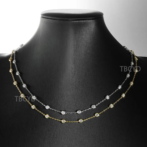 Moissanite Choker Necklace