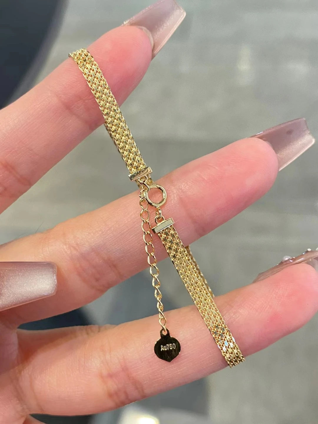 18K gold natural ruby Diamond bracelet Tank Woven chain Fashion Valentine gift Pigeon red Ruby bracelet wholesale