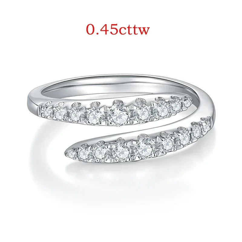 Moissanite Rings for Women Sparkling Flawless