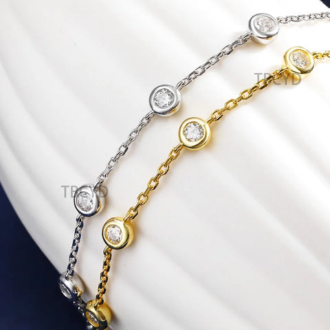 Moissanite Choker Necklace