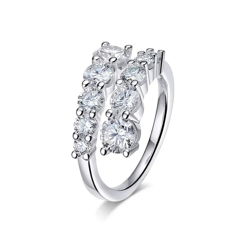 Moissanite Rings for Women Sparkling Flawless