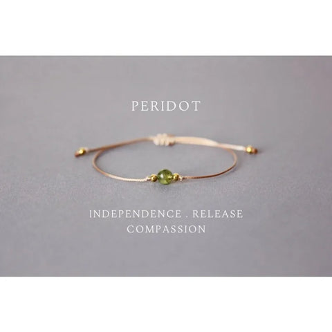 Peridot Gemstone Bracelet