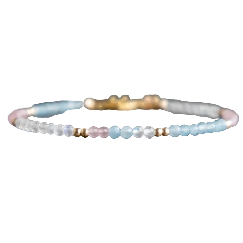 Rose Quartz Moonstone Aquamarine