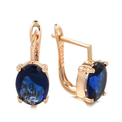 Real 14k Gold sapphire earring for Women To Join Party Peridot Gemstone Anillos De Wedding Diamante Engagement Jewelry