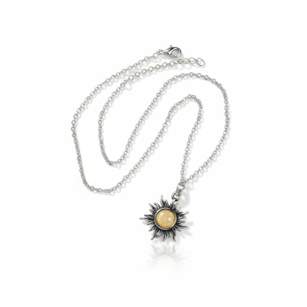 Moon and Sun Pendant Necklace