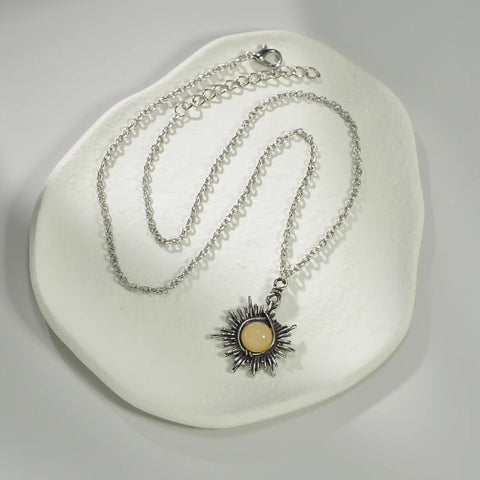 Moon and Sun Pendant Necklace