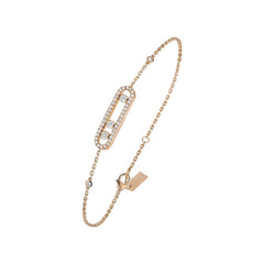 Luxury Diamond Birthstone Bracelet - White Gold Stacking Bangle