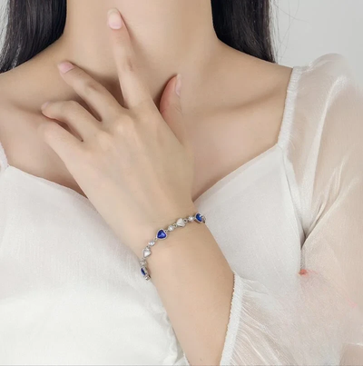 925 Sterling Silver Heart Bracelet