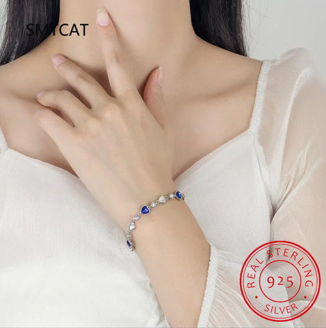 925 Sterling Silver Heart Bracelet