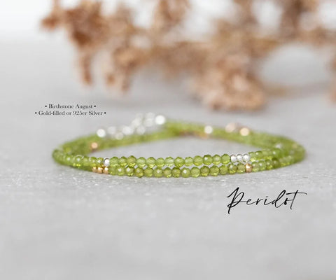 Peridot August Birthstone Bracelet