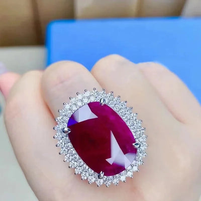 Vintage Mozambique Ruby Red Princess Ring