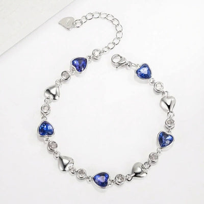 925 Sterling Silver Heart Bracelet