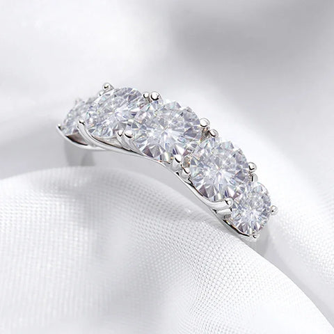 18k Plated Moissanite Wedding Ring