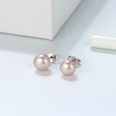 Genuine Freshwater Pearl Stud Earrings