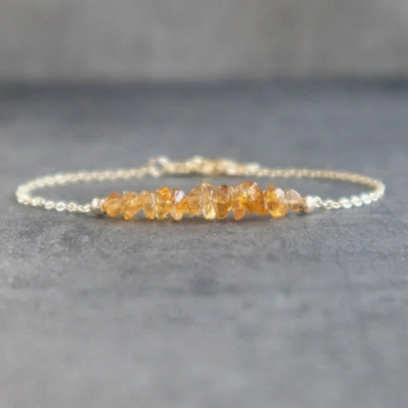 Raw Citrine Abundance Bracelet