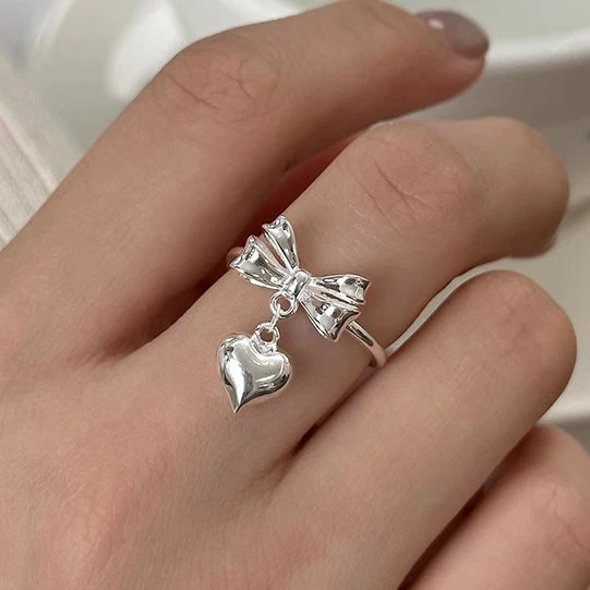 PANJBJ 925 Sterling Silve Moonstone Irregular Ring for Women Party Gift Adjustabler Personality Korean Dropshipping