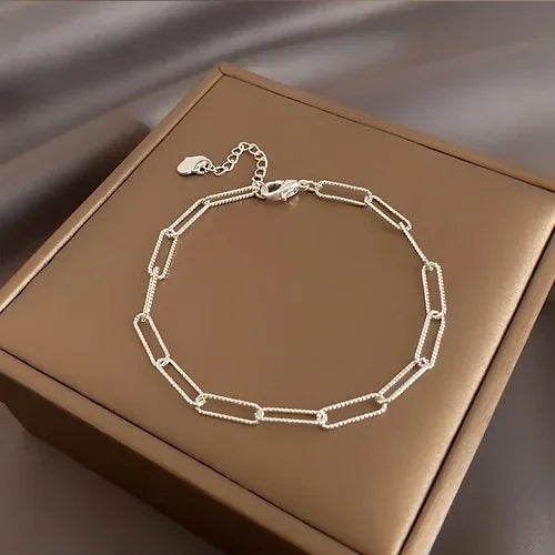 New 925 Sterling Silver Bracelet Pearls Knots Bracelet for Women Fashion Heart Pearls Bracelet  Luxury Jewelry Accessories Gift
