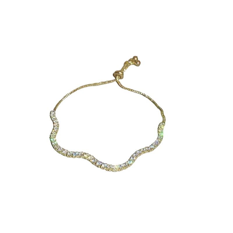 Exquisite Opal Tulip Zircon Bracelet for Women Fashionable Personalized Daily Accessory Party Jewelry Birthday Anniversary Gifts