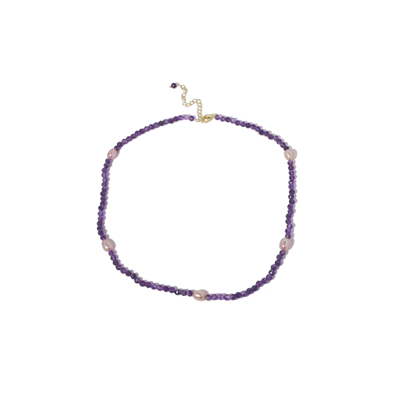 Amethyst necklace Korean Style Women