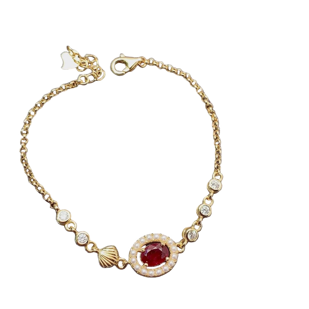 Exquisite Design Ruby Bracelet Sophisticated Women’s Fashion Jewelry Luxury Gift Wear